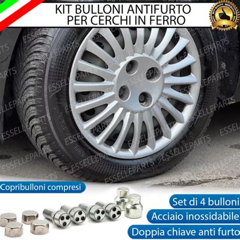 KIT 4 BULLONI Antifurto Cerchi In Ferro Opel Vectra A B C 2 Chiavi