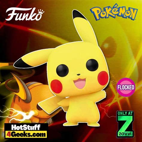 2022 NEW Pikachu Waving Flocked Funko Pop! Exclusive