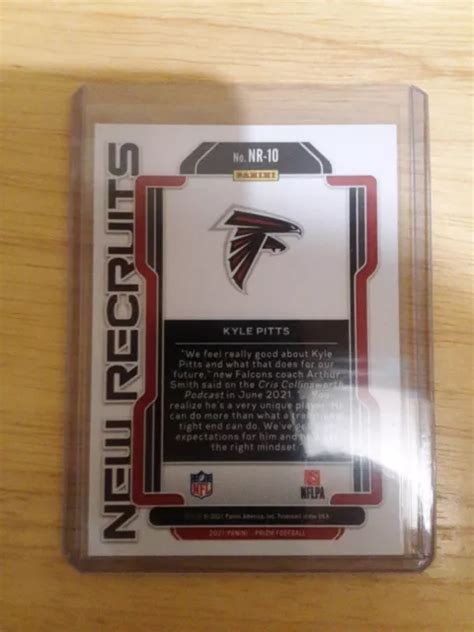 KYLE PITTS RC 2021 Panini Prizm Nouvelles Recrues Carte Recrue