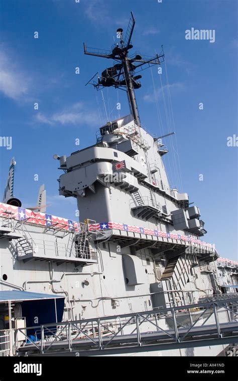 The Former US Navy Aircraft Carrier USS Lexington Now A Floating Museum