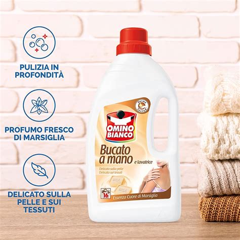 Гель для делікатної прання Omino Bianco Bucato a mano 1000ml фото