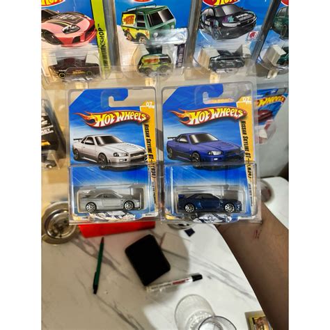 Jual Hot Wheels First Edition R34 Silver 1 Pcs Shopee Indonesia