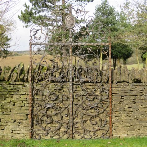 Pair Of Large Antique Garden Gates Lichen Garden Antiques