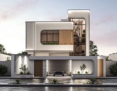 Modern Villa Elevation Design Exterior Images Behance