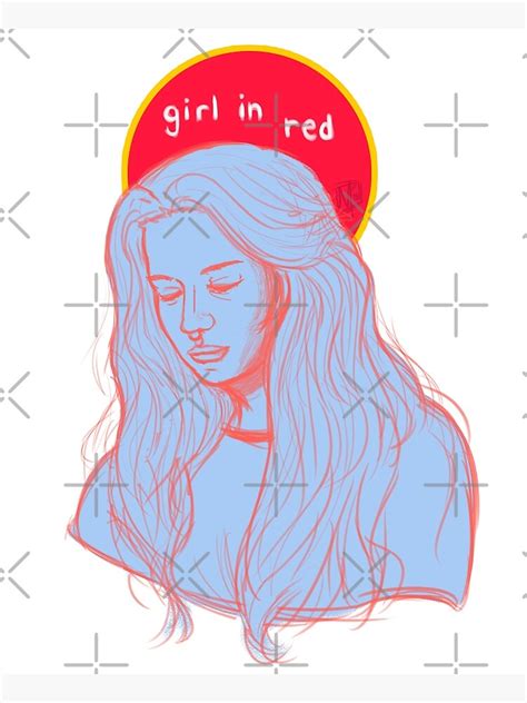 "girl in red" Poster for Sale by Paintimenti | Redbubble