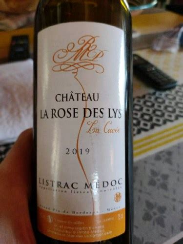 Chateau La Rose Des Lys La Cuvée Listrac Médoc Vivino Australia