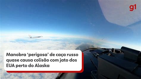 VÍDEO Jato russo tira fina e quase bate ao ser interceptado por