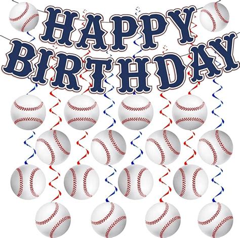 Amazon KORHONEN Baseball Party Decorations Baseball Birthday