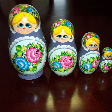 Authentic Tiny Russian Nesting Doll By Renowned Craftsman 9