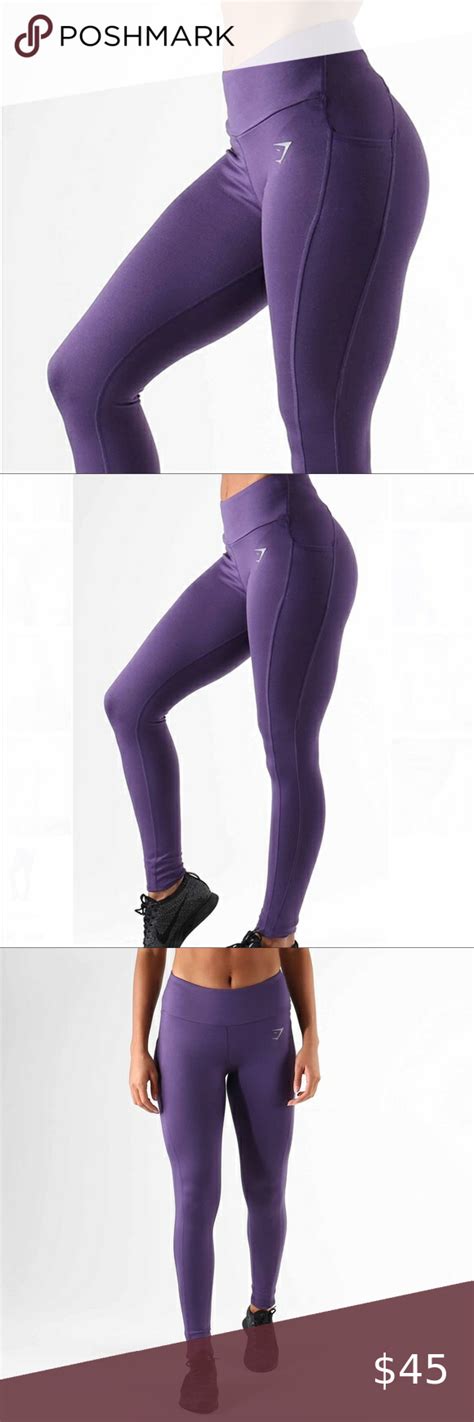 Gymshark Purple Dry Moisture Management Leggings Sculpture Leggings