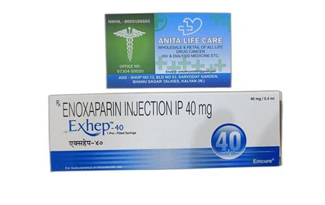 Exhep Enoxaparin Injection Mg At Rs Piece Enoxaparin Injection