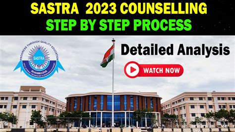 Sastra University Counselling All Process Step By Step Rank Vs