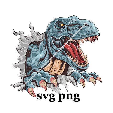 Dinosaur T Rex Head SVG PNG EPS Etsy