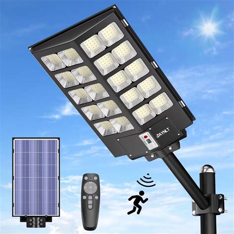 Jaynlt W Solar Street Lights Outdoor Lm K Led Solar