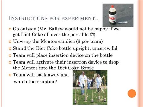 Ppt Mentos And Diet Coke Geyser Powerpoint Presentation Id6094608