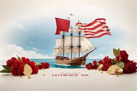 Premium AI Image | Columbus Day photo with ship