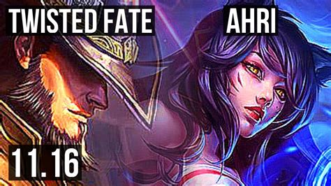 TWISTED FATE Vs AHRI MID 7 1 13 3 5M Mastery 800 Games