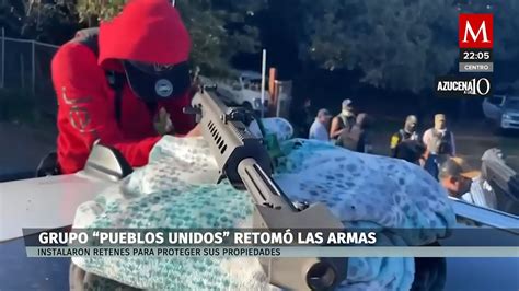 En Michoacán Integrantes De Pueblos Unidos Regresa A Vigilar Grupo