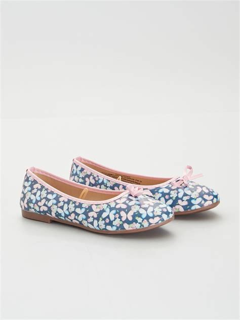 Ballerines Motif Bleu Navy Kiabi