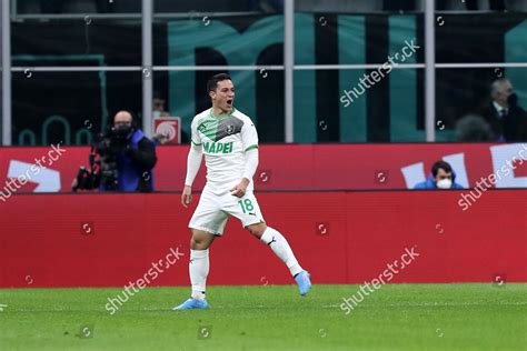 Giacomo Raspadori Us Sassuolo Celebrates After Editorial Stock Photo