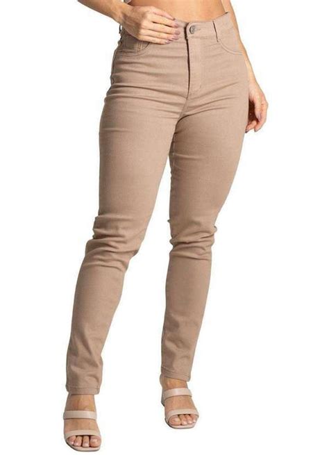 Calça Sarja Sawary Hot Pants 277202 Bege Sawary Oficial