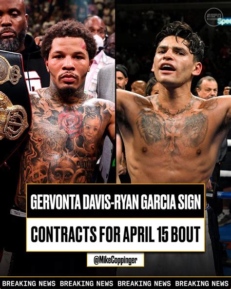 Dobronx Again On Twitter Rt Mmarena Gervonta Davis Vs Ryan Garcia