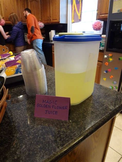 Rapunzel Party Drink Idea Any Yellow Juice Or Kool Aid As Magic