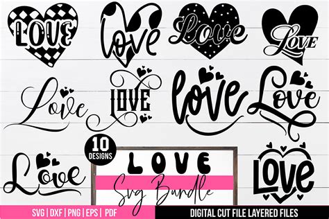 Love Svg Bundle,love Quotes Graphic by svgstudiodesignfiles · Creative ...