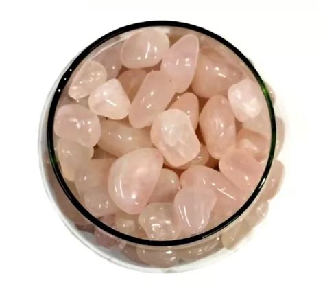 Piedra Cuarzo Rosa Rolada Premium 100 Gramos Arcana Caeli MercadoLibre