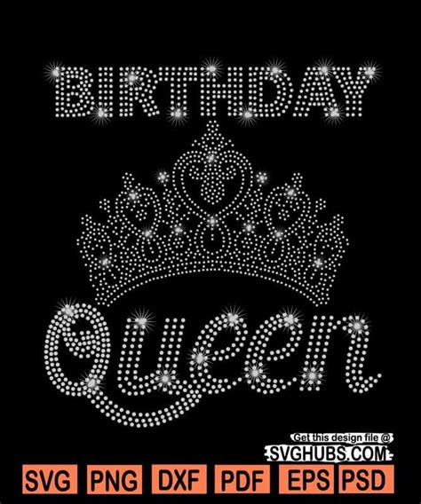 Birthday Queen SVG Cut Files