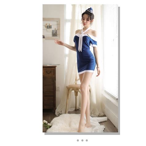 Sexy Lingerie Stewardess Uniform Suit Passion Uniform Temptation Shopee Malaysia