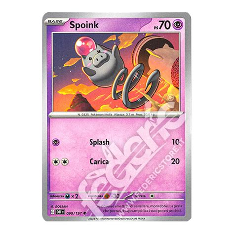 090 197 Spoink Comune IT MINT Federicstore