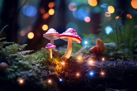 Premium Photo Fantasy Enchanted Fairy Tale Forest With Magical