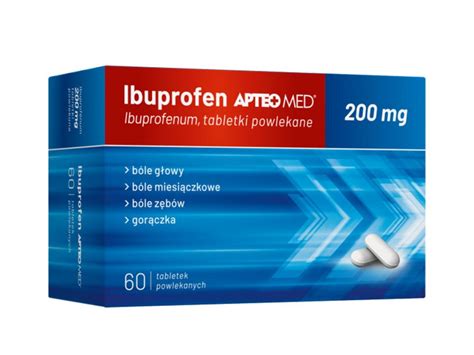 Ibuprofen APTEO MED 200 mg 60 tabletek Doustne Ból i gorączka