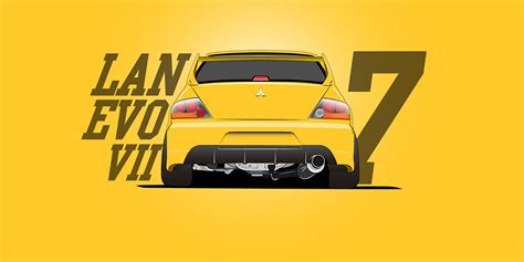 Wallpaper (LAN EVO 7) on Behance