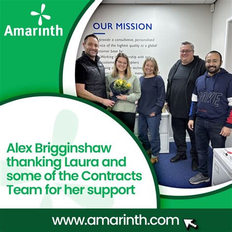 amarinth  linkedin amarinthpumps thankyoulaura