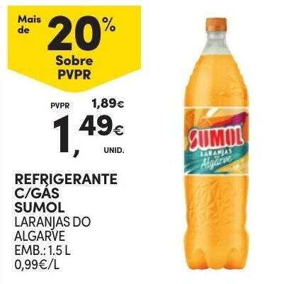 Promo O Refrigerante C Gas Sumol Laranjas Do Algarve L Em Continente