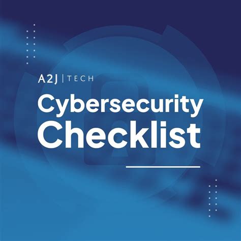 Cybersecurity Checklist