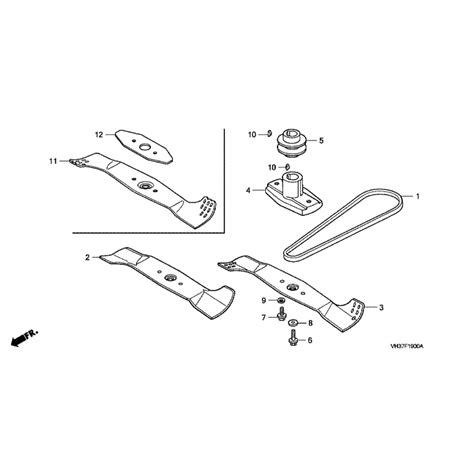 Honda Izy Hrg Sd Lawnmower Hrg C Pde Mabf Parts Diagram Blade