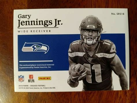 Panini Encased Substantial Rookie Swatches Gold Srs Gary