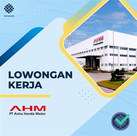 Lowongan Kerja Pt Astra Honda Motor Ahm