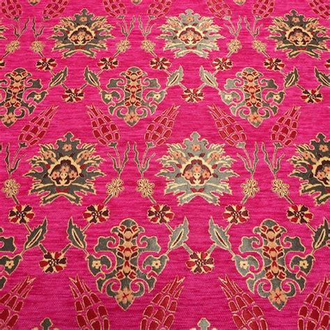 Upholstery Fabric Turkish Fabric By The Yards Turkish Pink Etsy