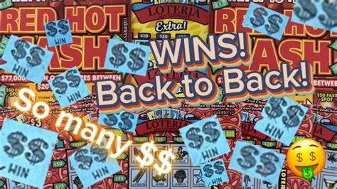 Red Hot Cash Loteria Tickets Winner Winner Youtube