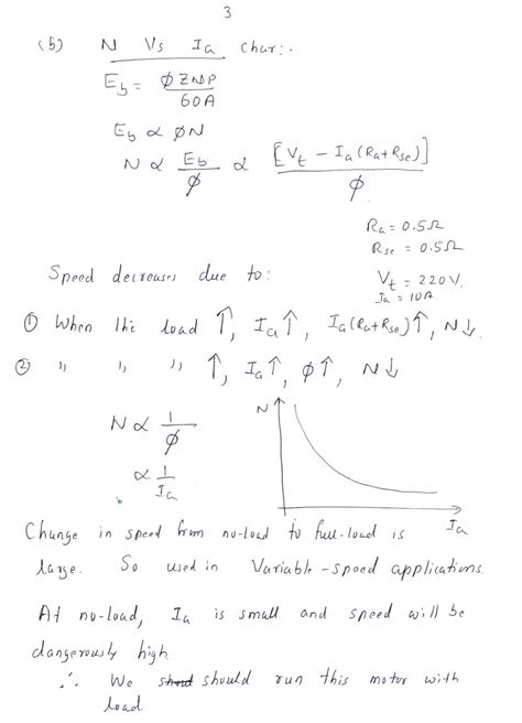 Electrical Circuits And Machines Hand Written Notes Characteristics Of D