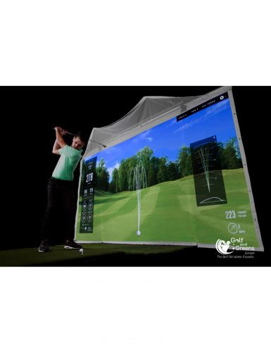 DIY HOMECOURSE Golf Proscreen 180 With SkyTrak SkyTrak HOMECOURSE