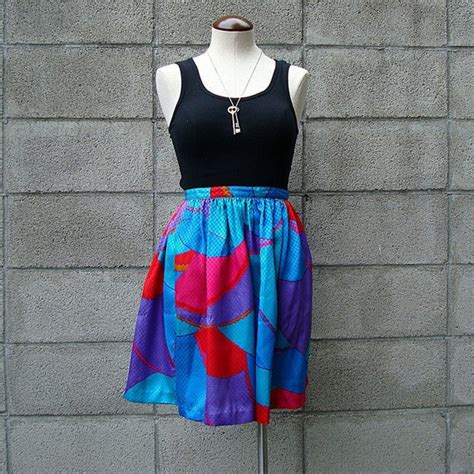 Vintage High Waist Skirt Gem