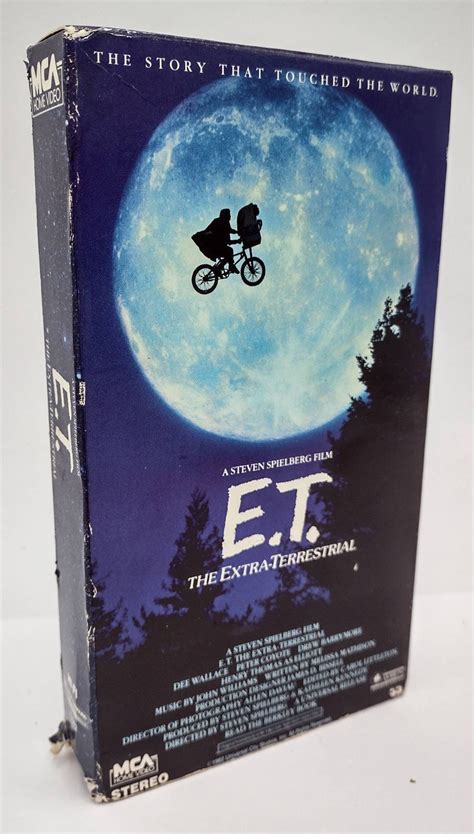 E T ET The Extra Terrestrial VHS 1982 Rare Green And Black Tape