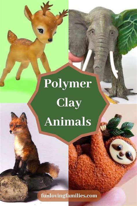 polymer clay animals tutorials ideas fun loving families