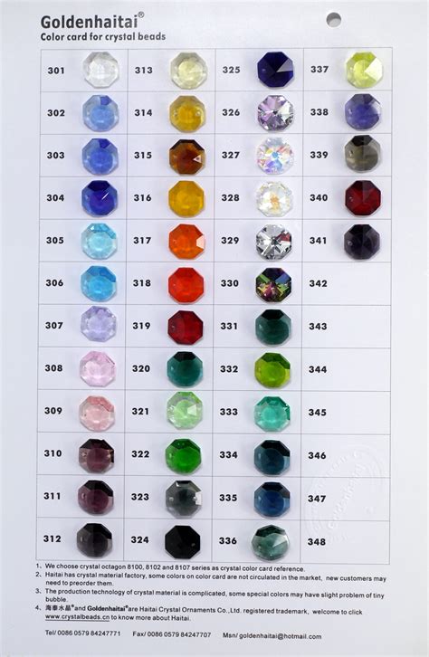 Crystal product color, Crystal pendant color swatches, Pendant Chandeliers, Haitai Crystal ...