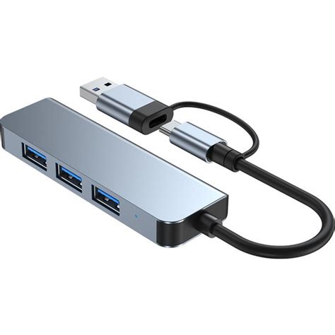 Buyfun Type C USB 3 0 Hub 4 Bağlantı Noktalı 4 ü 1 Arada Fiyatı